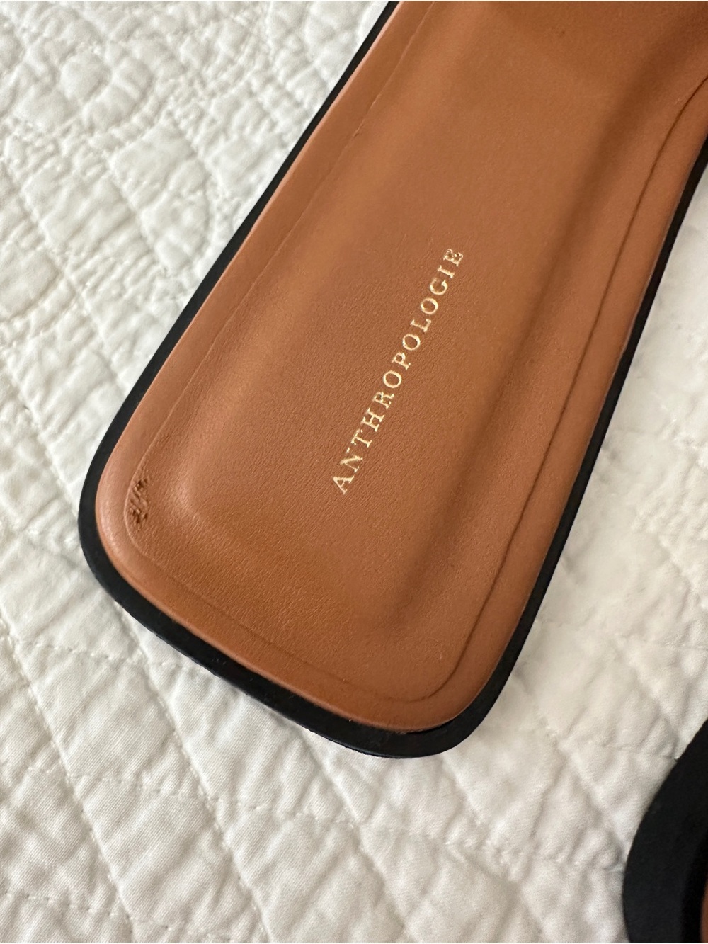 Anthropologie Buckle Slide Leather Sandals Cedar - Picture 4 of 11